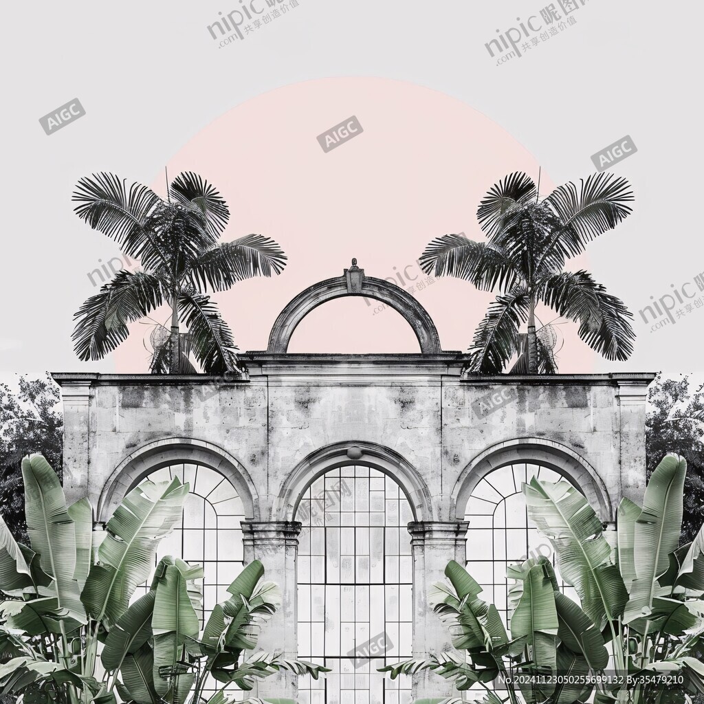 奇幻粉色建筑物