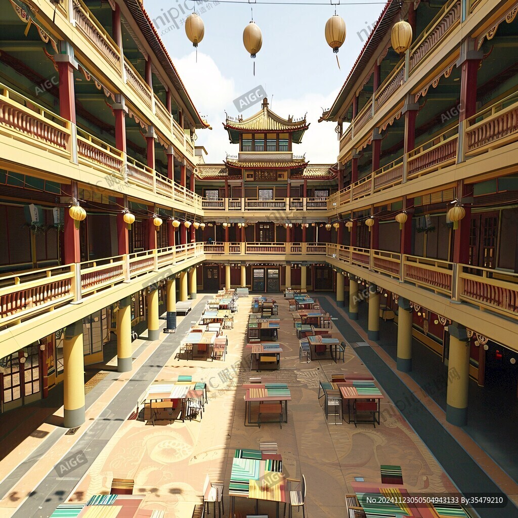 横店影视城内景