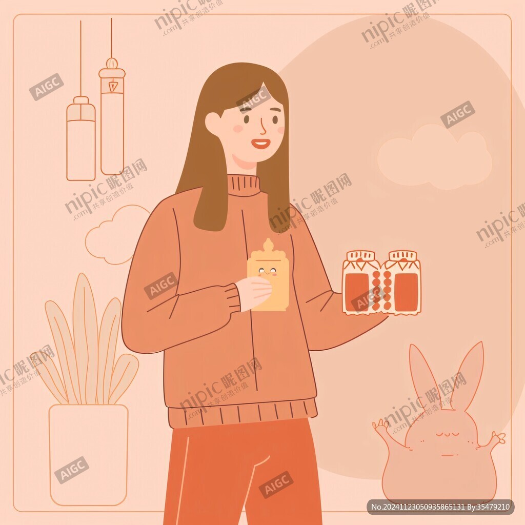 喝奶茶的女生