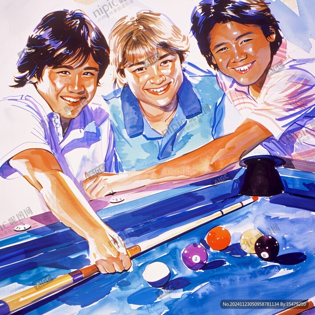 桌球装饰画