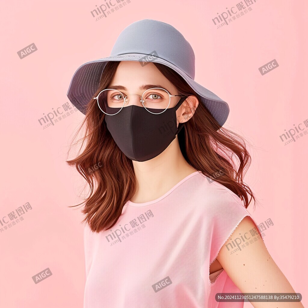莫兰迪护眼角口罩