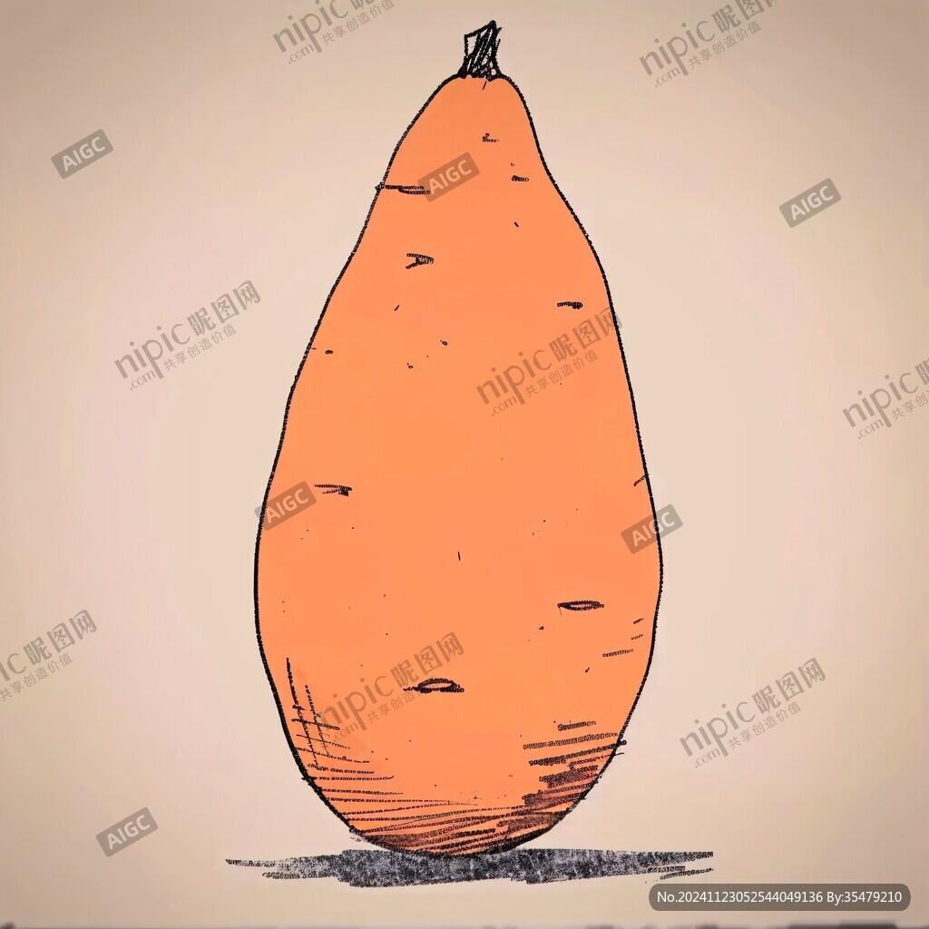 烟薯插画