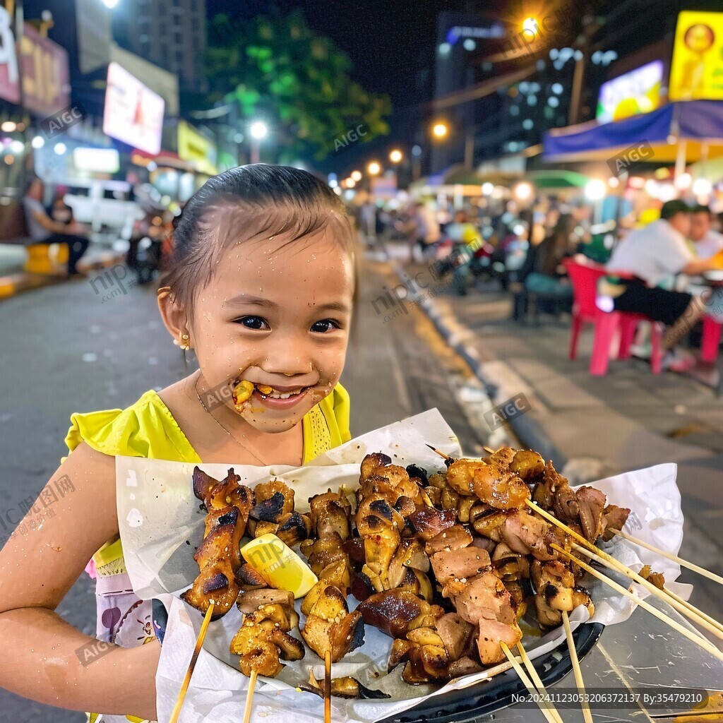 曼谷市区夜市夜宵