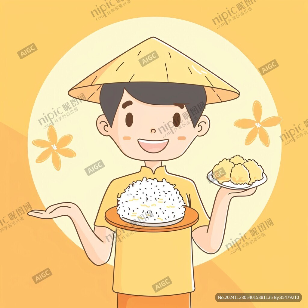 米饭卡通人