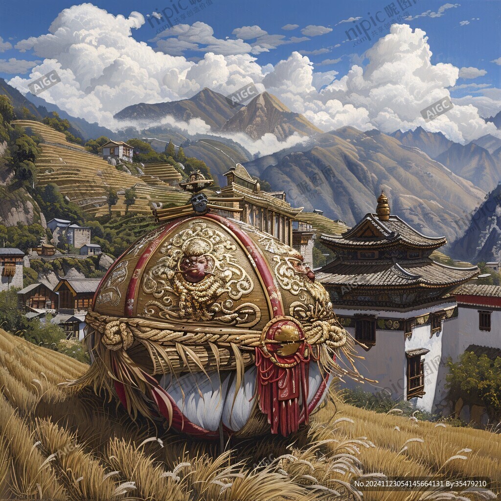 不丹插画