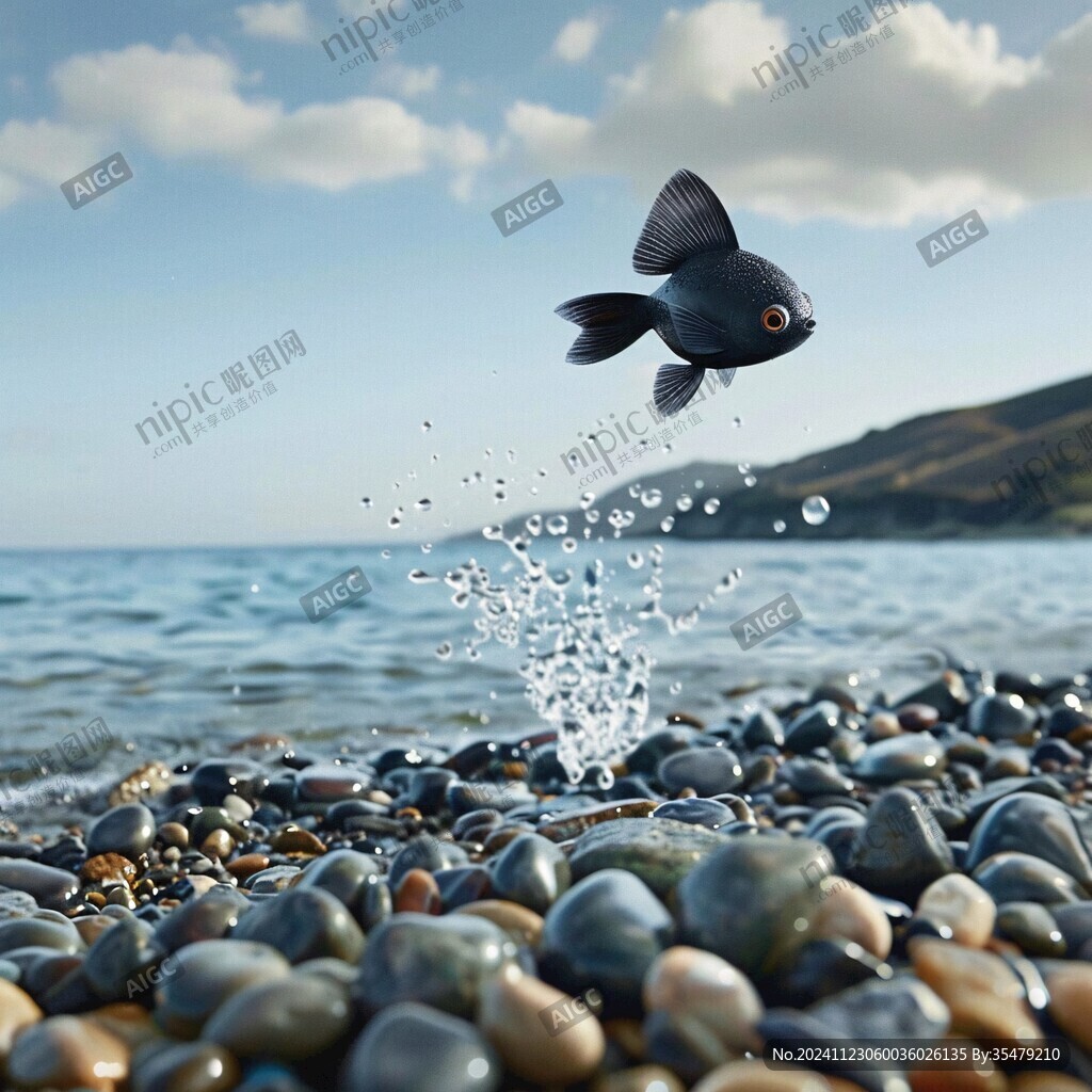 鱼跃海面