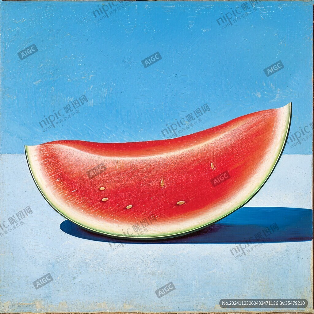 西瓜装饰画