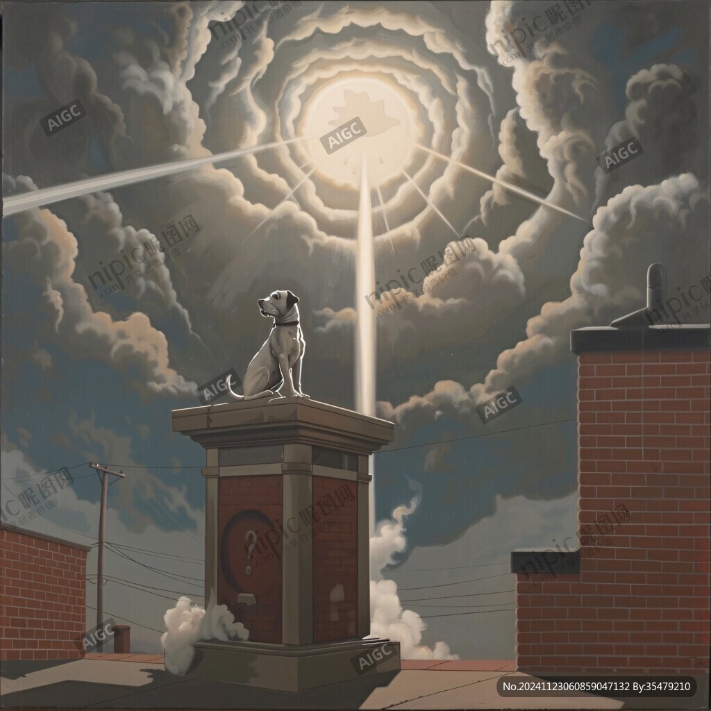 晒太阳的猫插画