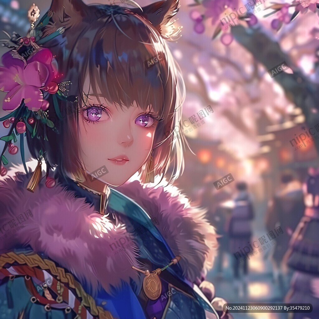日韩厚涂插画