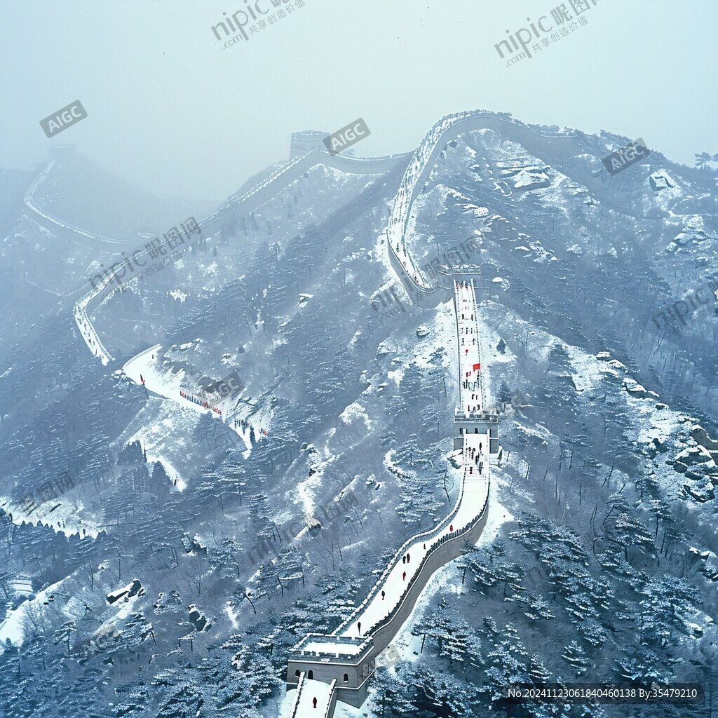 慕田峪长城雪景