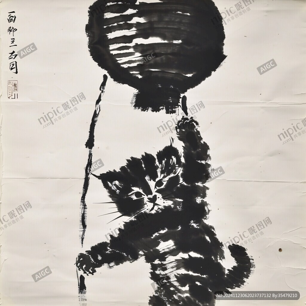 水墨猫