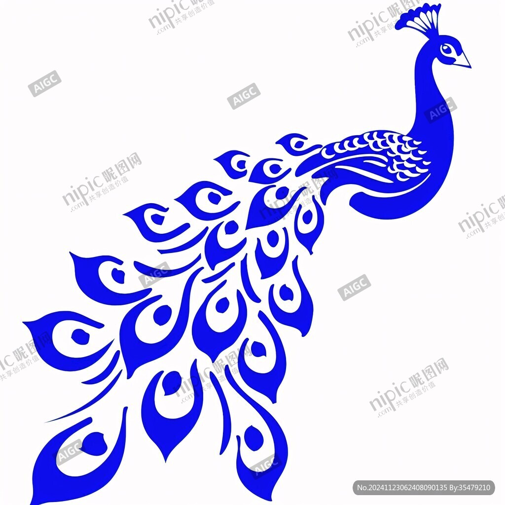 鸾鸟吉祥鸟纹饰