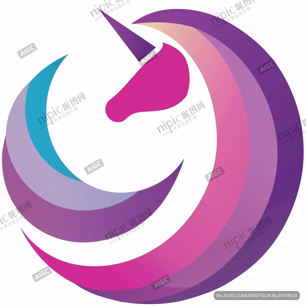 独角兽设计logo