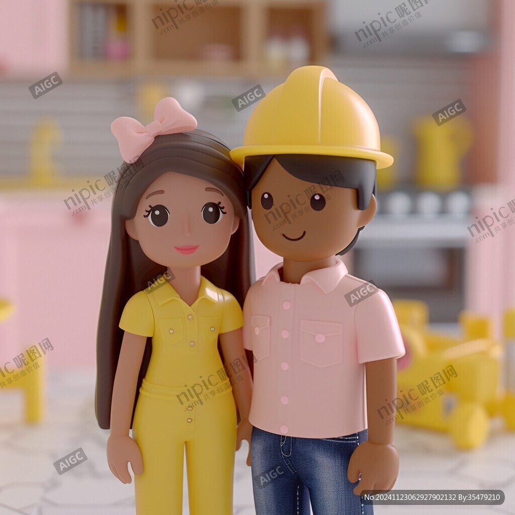 情侣卡通人物玩具