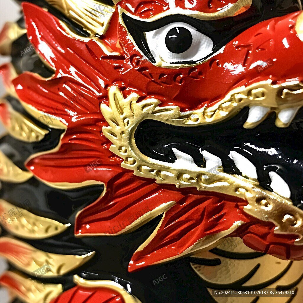 红白狮头龙睛