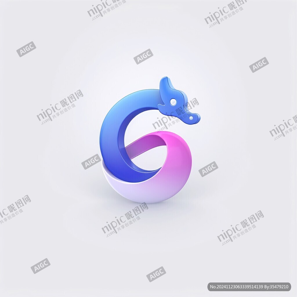 小动物渐变logo