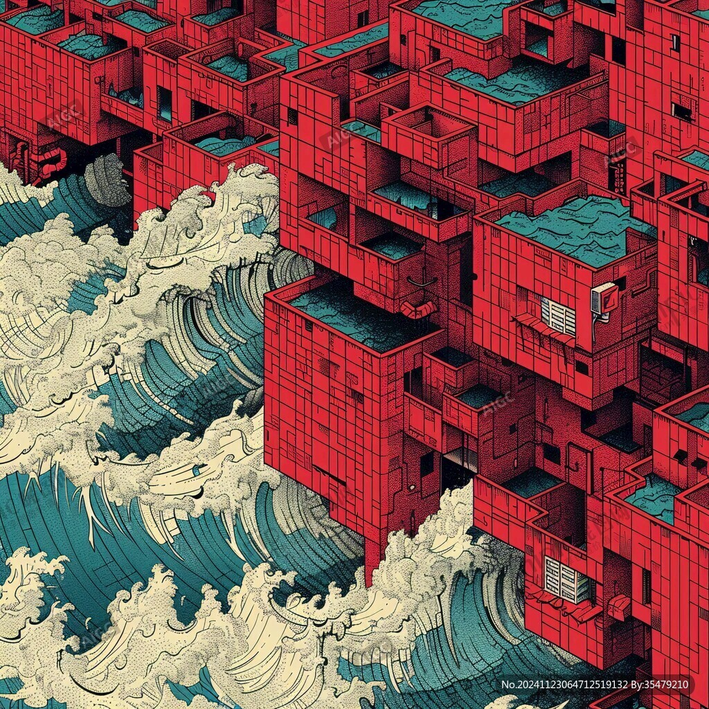 乘风破浪包装插画