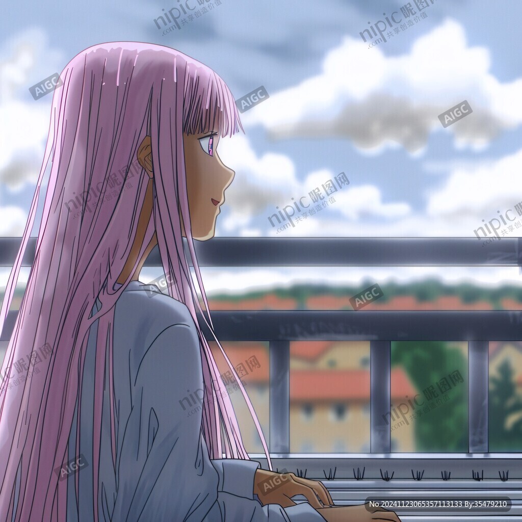 回头相望的少女