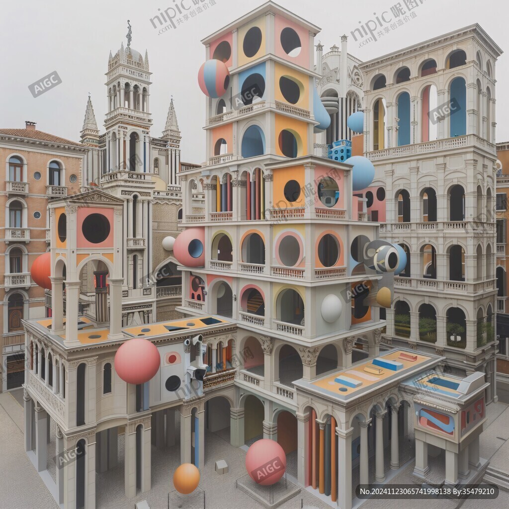 3d立体艺术城市场景