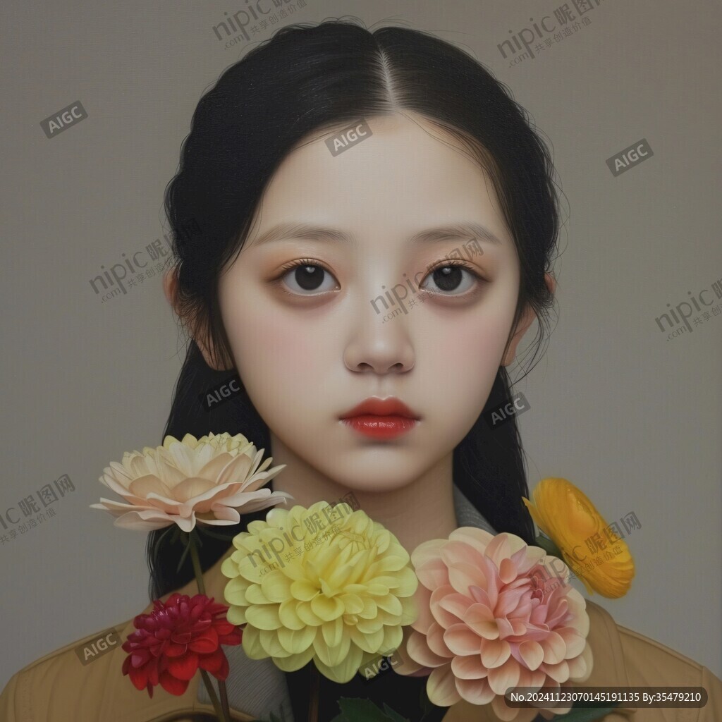 写实人物插画