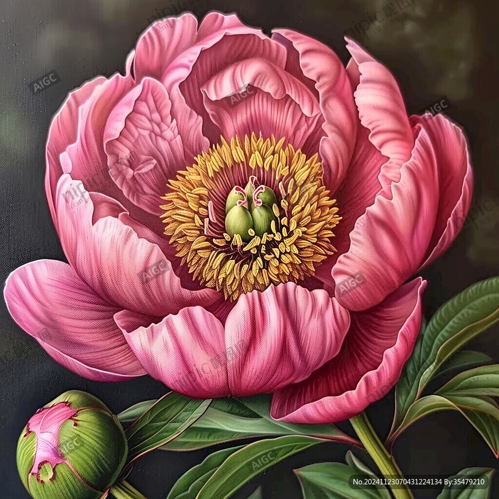 3d立体花卉油画