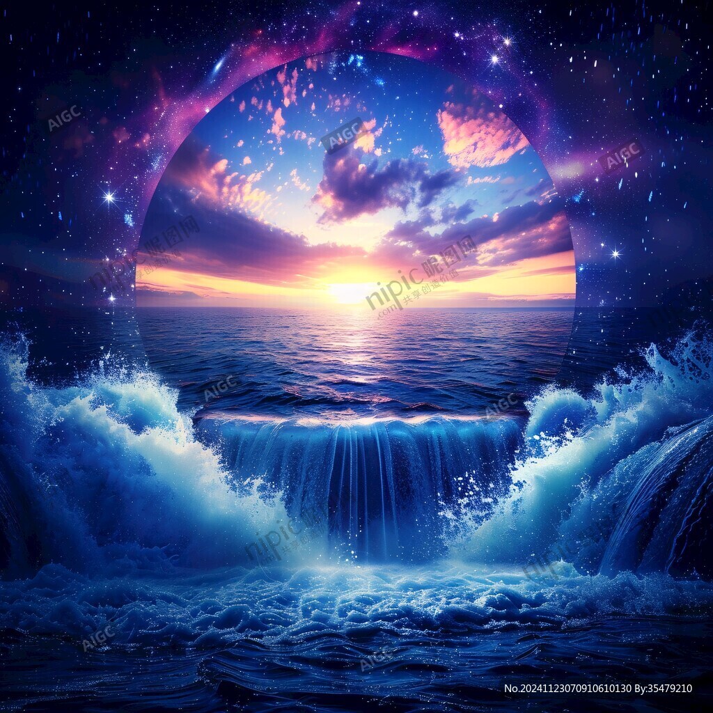 海洋流体画宇宙