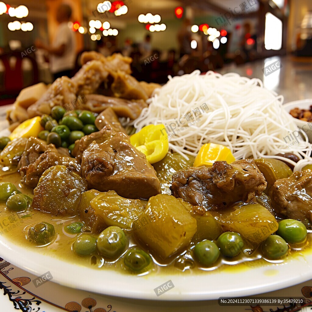 豌豆烧鸭