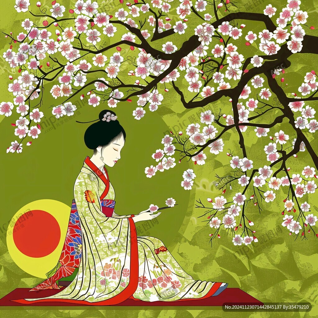 插画艺妓