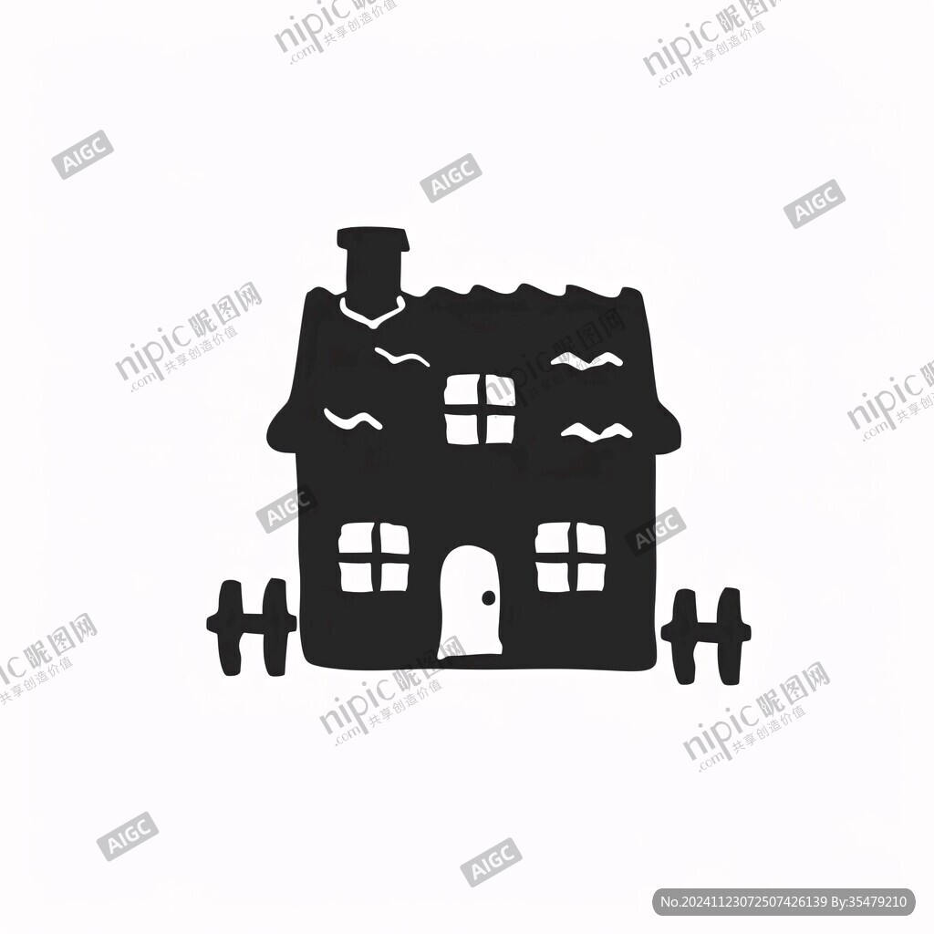 简笔房屋素材