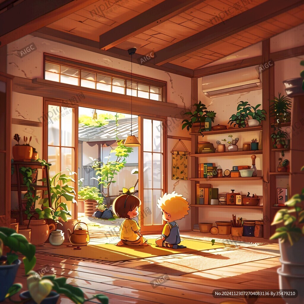 室内场景插画