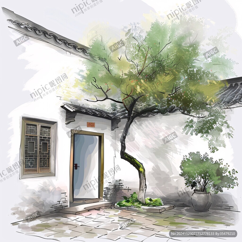 手绘小院