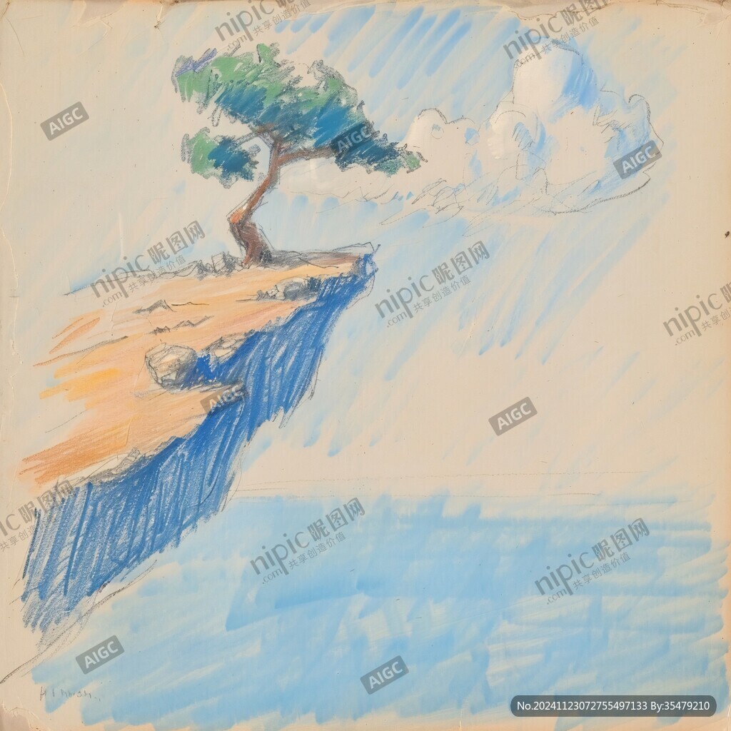 松树画