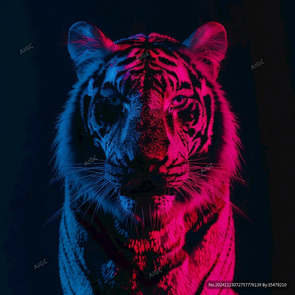 动物创意炫光效果