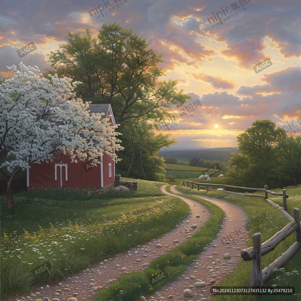 唯美农村场景