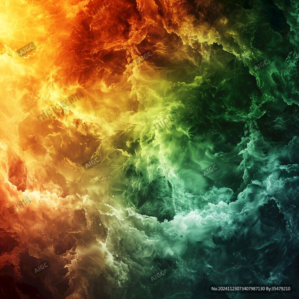 多色烟雾艳丽图案背景