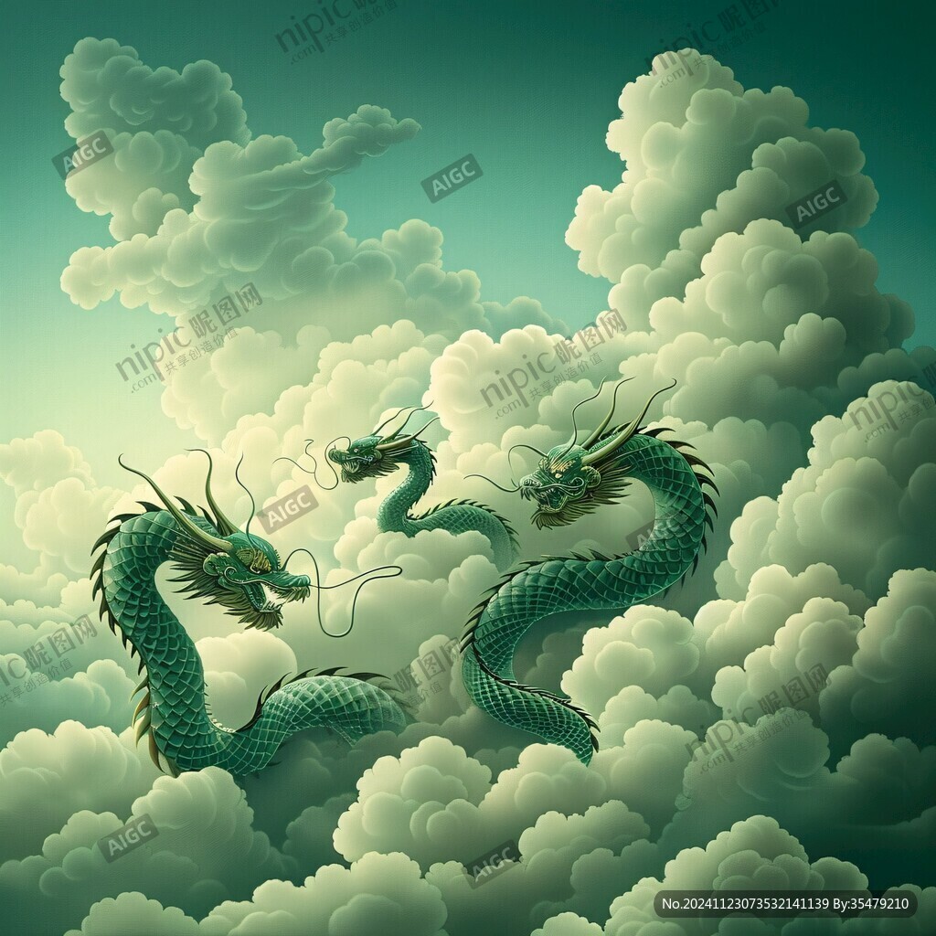 高清双龙图片
