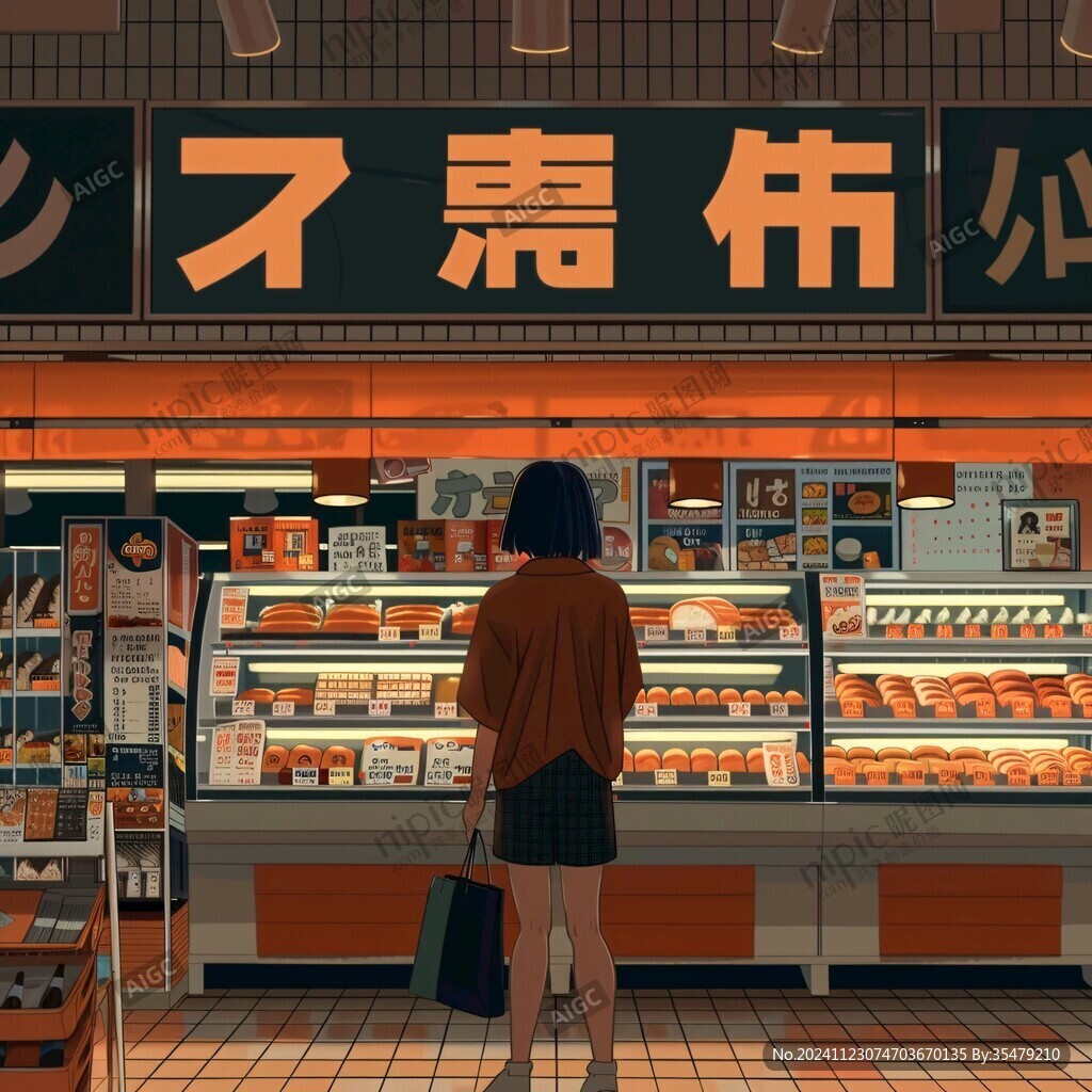 便利店零食插画