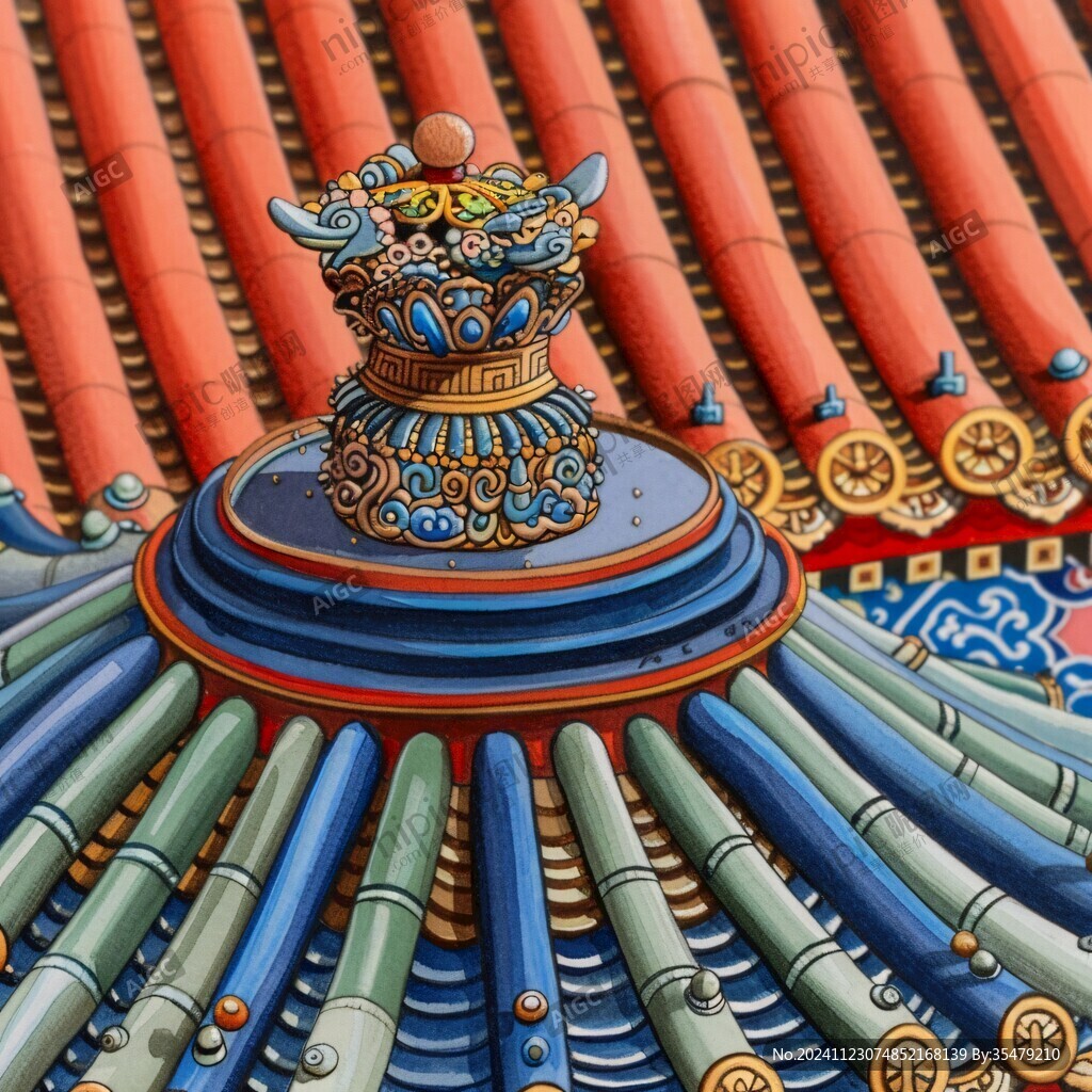 祈年殿插画