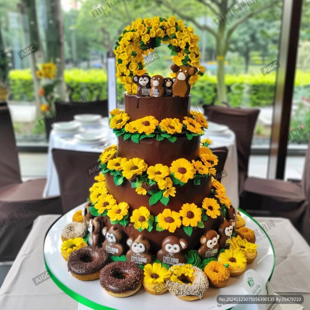 向日葵婚礼甜品区