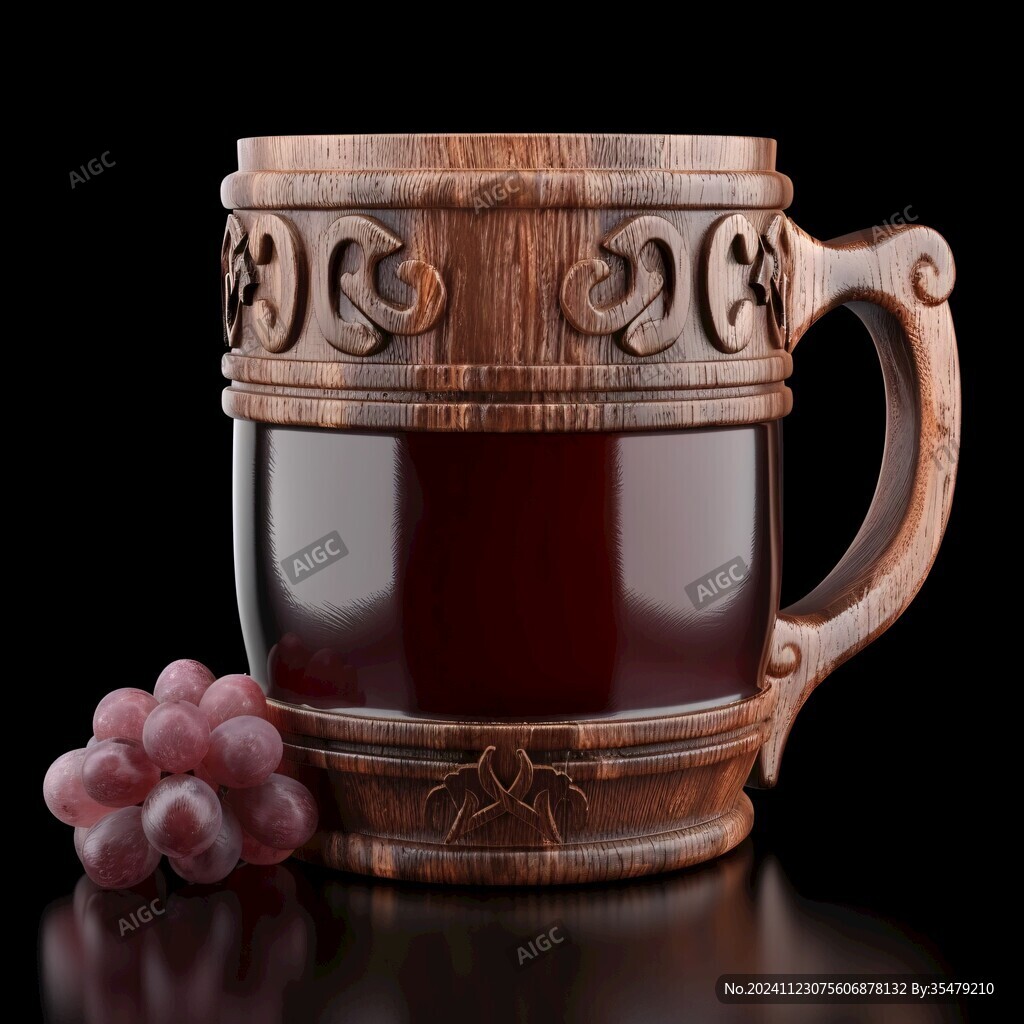 葡萄纹杯