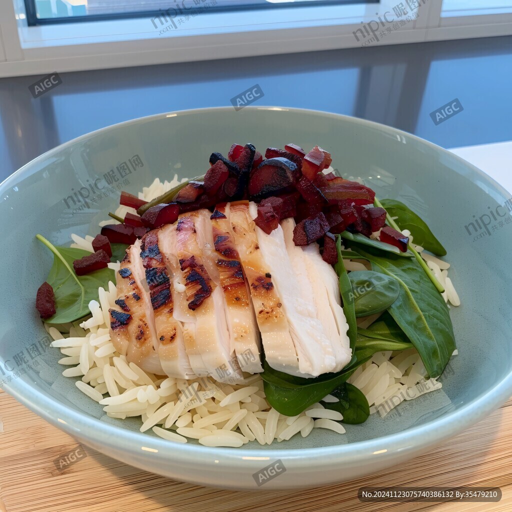 轻食鸡胸饭