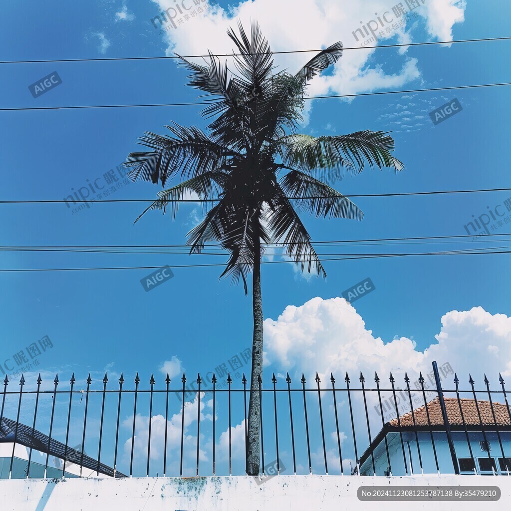 路边椰树