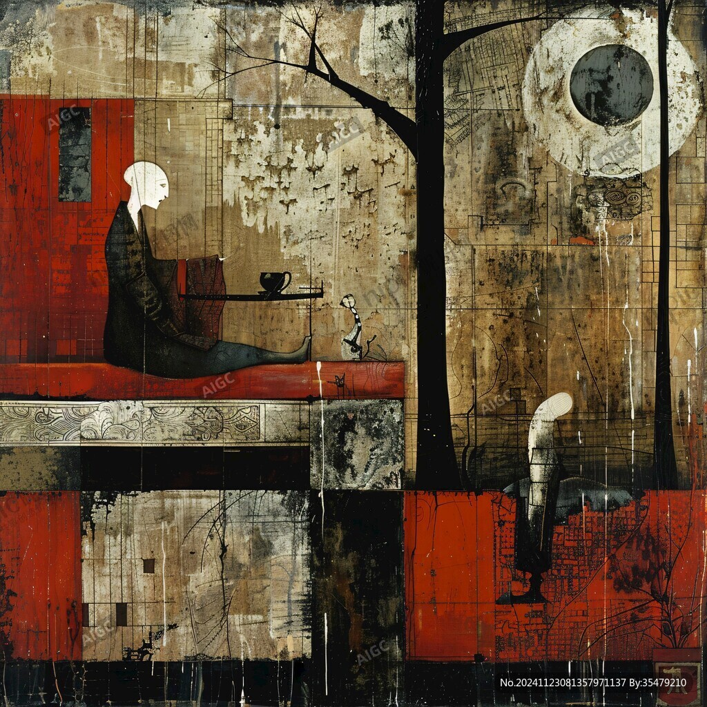 孤独的灵魂插画