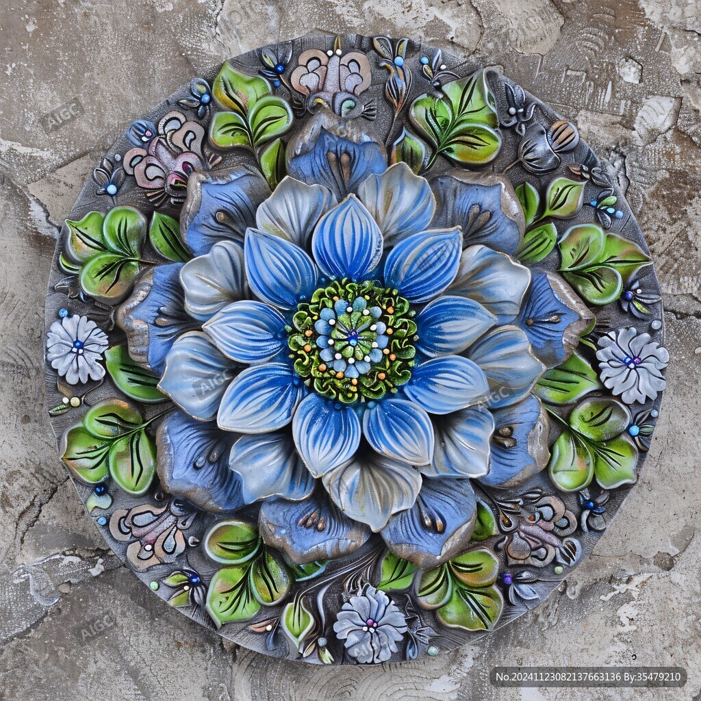 琉璃莲花砖