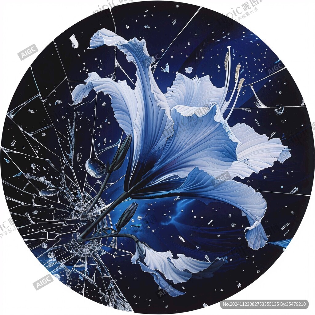 手绘星辰花