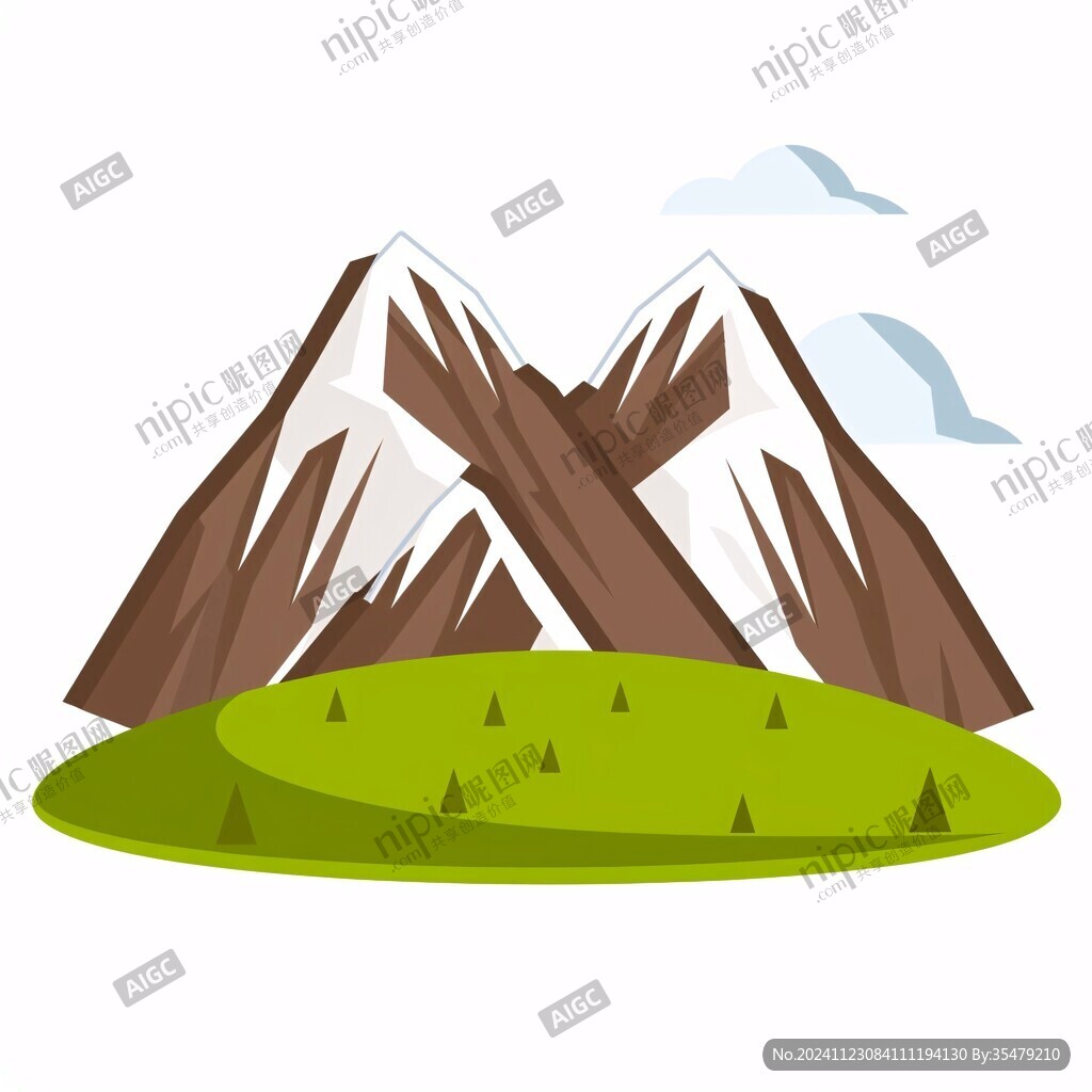 山峰卡通形象设计