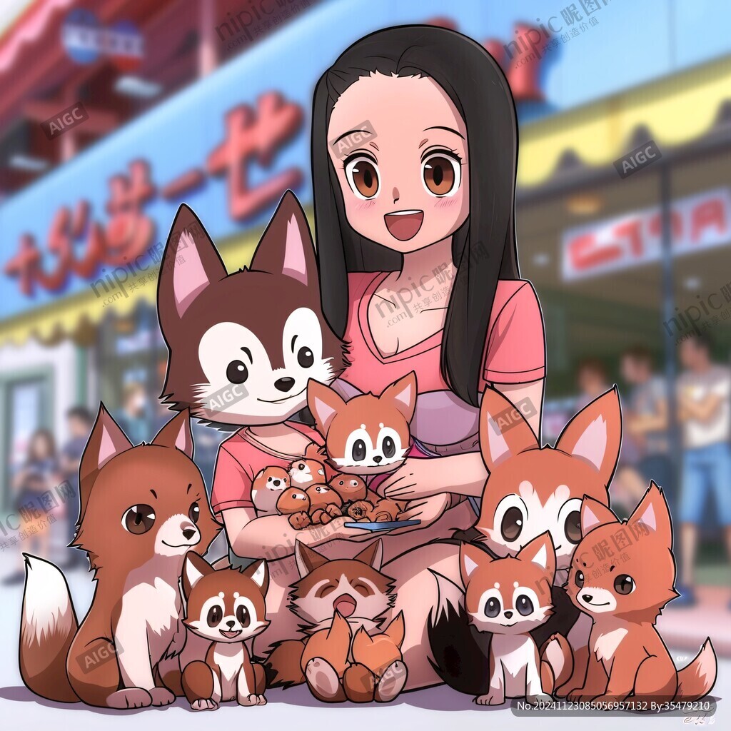 宠物美食卡通代言