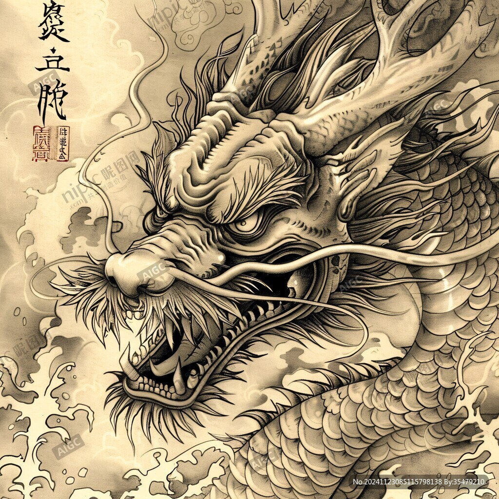 龙年插画手绘