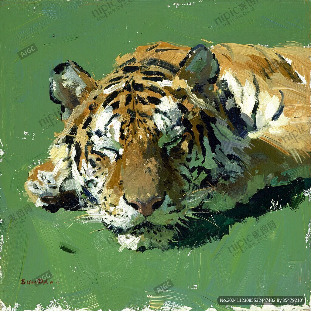 东北虎艺术作品