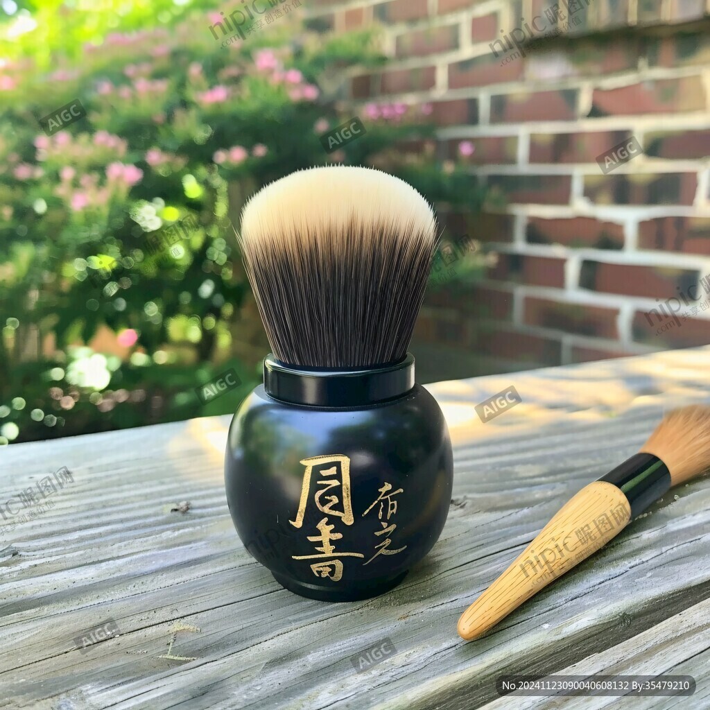 茶青花提斗毛笔